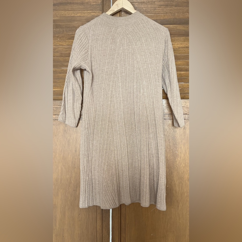 Amour Vert Beige Knit Sweater dress